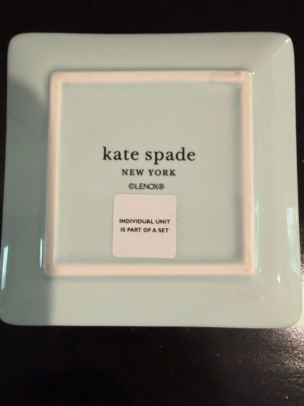 Kate Spade Sweet Talk pink navy and white ceramic trinket dishes